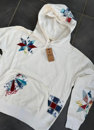 Sweat à capuche Polo Ralph Lauren Denim & Supply – Patchwork – Taille M – Neuf avec étiquette, merk: Ralph Lauren, staat: Nieuw met prijskaartje, maat: M, € 90,00, € 95,20 inclusief Kopersbescherming Pro