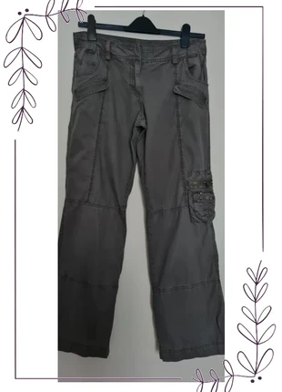 pantalon large baggy gris kaki Taille 44 kiabi, marca: Kiabi, estado: Bom, tamanho: XXL / 44 / 16, €6.50, €7.53 inclui Proteção do Comprador