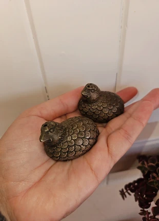 Salière et poivrière cailles perdrix oiseaux metal argenté, marke: Métal argenté vintage, zustand: Sehr gut, 15,00 €, 16,45 € inklusive Vinted-Käuferschutz