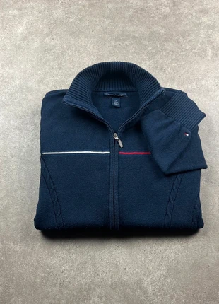 Gilet pull full zip col camionneur Tommy Hilfiger bleu marine logo brodé - Taille M homme, marke: Tommy Hilfiger, zustand: Sehr gut, größe: M, 25,00 €, 26,95 € inklusive Vinted-Käuferschutz