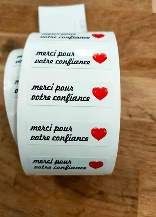 Étiquettes autocollantes Merci pour votre confiance, marque: Merci, état: Neuf sans étiquette, 1,90 €, 2,70 € Protection acheteurs incluse