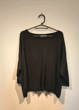 Haut noir texturé manches longues – Stradivarius, marca: Stradivarius, estado: Muito bom, tamanho: M / 38 / 10, €9.00, €10.15 inclui Proteção do Comprador