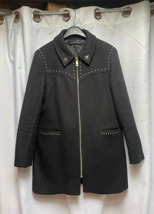 Manteau en laine noir - Marque Zara - Taille 42, brand: Zara, condizioni: Ottime, taglia: XL / IT 46 / EU 42, €12.00, €13.30 include la Protezione acquisti