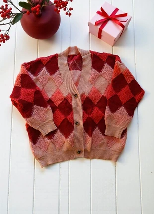 Donna cardigan invernale rosa argyle M woman's soft winter cardig., brand: Winter, condizioni: Ottime, taglia: M / IT 42 / EU 38, €7.50, €8.58 include la Protezione acquisti