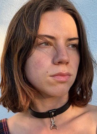 Patrizia Pepe choker di pelle, merk: Patrizia Pepe, staat: Nieuw zonder prijskaartje, € 39,00, € 41,65 inclusief Kopersbescherming