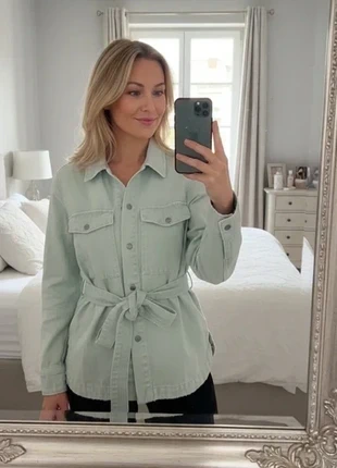 Veste vert d’eau Zara avec ceinture – Taille S, brand: Zara, condition: Very good, size: S / 36 / 8, €10.00, €11.20 includes Buyer Protection