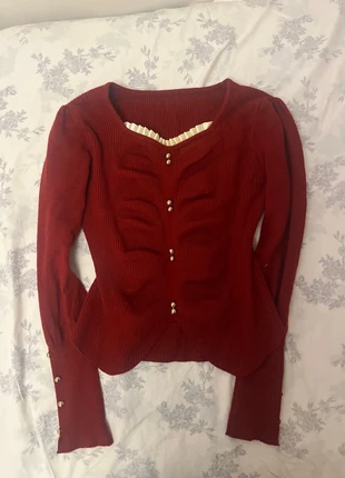 elena gilbert style burgundy long sleeve, brand: y2k, condition: Very good, size: S / 8, £7.00, £8.05 includes Buyer Protection