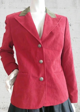 Veste vintage rouge "Salzburger Tracht" en velours de coton Style Bavarois/Trachten, marke: Original Salzburg Tracht, zustand: Sehr gut, größe: M / 38 / 10, 59,00 €, 62,65 € beinhaltet Vinted-Käuferschutz Pro