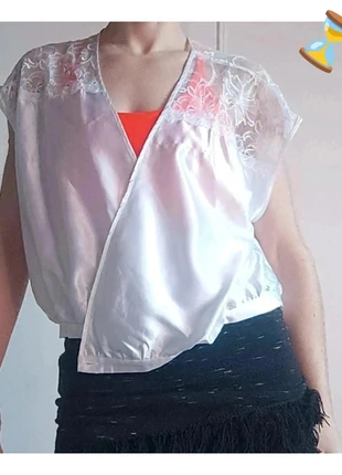 💎 Haut top satin dentelle Femme chic haut de gamme made in France nylon, marque: Warner, état: Très bon état, taille: L / 40 / 12, 9,00 €, 10,15 € Protection acheteurs incluse