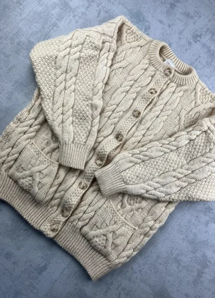Pull vintage en laine Aran crème beige / Aran wool knitwear - S, brand: Vintage Dressing, condition: Very good, size: S / 36 / 8, €44.90, €47.85 includes Buyer Protection