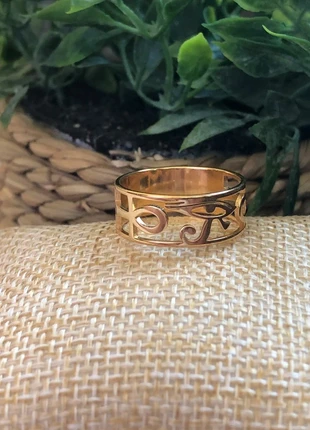 Bague dorée Égypte - acier inoxydable - 18,1mm - ref#A197'4, zustand: Neu, größe: 56.9 mm / 18.1 mm Ø, 3,90 €, 4,80 € beinhaltet Vinted-Käuferschutz Pro