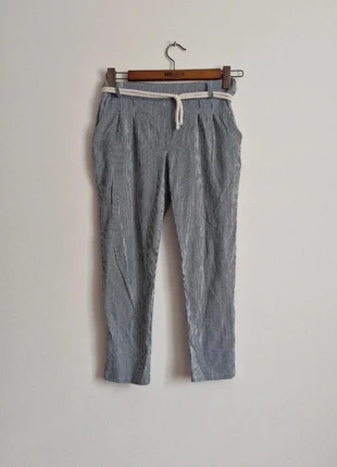 Pantalon léger rayé bleu & blanc T38 - Made in Italy, brand: Made In Italy, condizioni: Nuovo senza cartellino, taglia: M / IT 42 / EU 38, €9.99, €11.19 include la Protezione acquisti