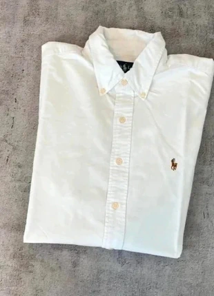 Chemise Ralph Lauren blanche logo brodé premium taille L, marke: Ralph Lauren, zustand: Sehr gut, größe: L, 41,00 €, 43,75 € inklusive Vinted-Käuferschutz