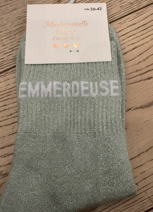 Chaussettes à paillettes emmerdeuse, brand: Coton, condition: New with tags, size: One size, €5.20, €6.16 includes Buyer Protection