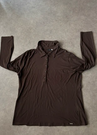 Haut marron à manches longues – col polo, brand: tour sixth sensei, condition: Very good, size: L, €10.00, €11.20 includes Buyer Protection