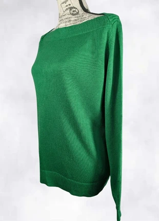 Pull col bateau Lauren Ralph Lauren – vert émeraude – Laine/Viscose/Nylon – L/XL, brand: Lauren Ralph Lauren, condition: Very good, size: L / 40 / 12, €23.00, €24.85 includes Buyer Protection Pro