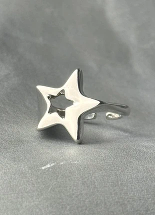 Bague étoilée en acier inoxydable, marque: CHROME, état: Très bon état, taille: Ajustable, 10,00 €, 11,20 € Protection acheteurs incluse