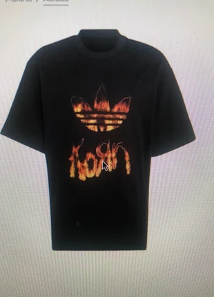 T shirt Korn x Adidas flammes collector XL, marke: adidas, zustand: Sehr gut, größe: XL, 119,00 €, 125,65 € inklusive Vinted-Käuferschutz