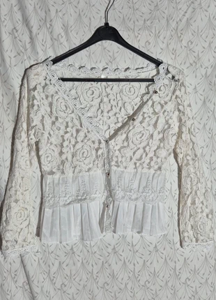 Cute kawaii streetwear vintage lace y2k print baggy lolita boho hippy emo goth fairy, staat: Goed, maat: S / 36 / 8, € 5,00, € 5,95 inclusief Kopersbescherming