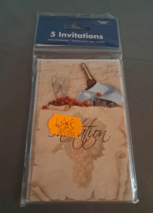 5 cartes invitations, brand: neuropean, condition: New with tags, €1.00, €1.75 includes Buyer Protection