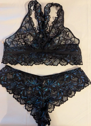 Ensemble Etam noir et bleu, marque: Etam, état: Neuf sans étiquette, taille: XL / 42 / 14, 10,00 €, 11,20 € Protection acheteurs incluse