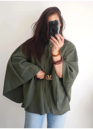 Cape kaki fluide – manches larges – style chic bohème – taille unique 36 à 44, marque: Boutique indépendante, état: Neuf avec étiquette, taille: Taille unique, 26,99 €, 29,04 € Protection acheteurs (Pro) incluse