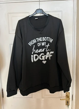 Women’s sweatshirt with IDGAF logo on front size 5xl brand new, condition: New without tags, size: 5XL / UK 36-38, £10.00, £11.20 includes Buyer Protection