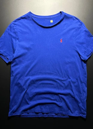 T-Shirt Ralph Lauren 100% coton Taille XL bleu logo brodé rouge (N582), marca: Ralph Lauren, estado: Muito bom, tamanho: XL, €19.00, €20.65 inclui Proteção do Comprador Pro
