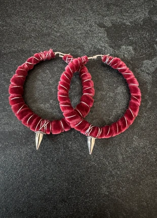 Pendientes Aros de terciopelo, marque: Local, état: Neuf sans étiquette, 9,80 €, 10,99 € Protection acheteurs incluse