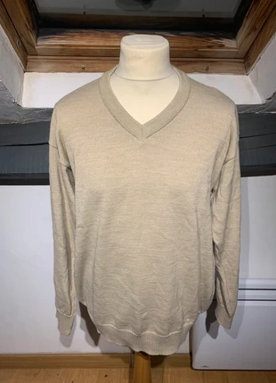 Pull homme XL col V beige 50% laine vintage, brand: Vintage Dressing, condition: Very good, size: XL, €20.00, €21.70 includes Buyer Protection