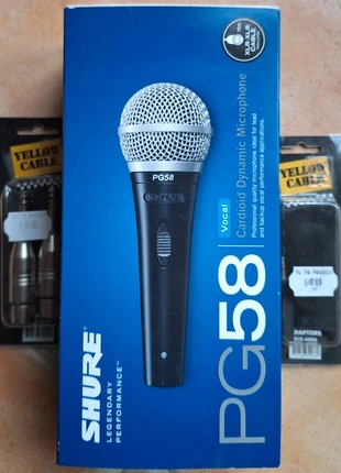 Microphone Shure PG58, marke: Shure, zustand: Neu, mit Etikett, 40,00 €, 42,70 € inklusive Vinted-Käuferschutz