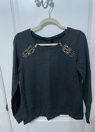 Ann Taylor sweater with zipper and beads design, brand: Ann Taylor, condition: New without tags, size: M / UK 12-14, £7.73, £8.82 includes Buyer Protection