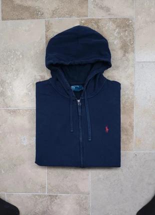 Sweat a capuche zippé Ralph Lauren - Homme XXL - marine logo rouge, marque: Ralph Lauren, état: Très bon état, taille: XXL, 54,00 €, 57,40 € Protection acheteurs (Pro) incluse