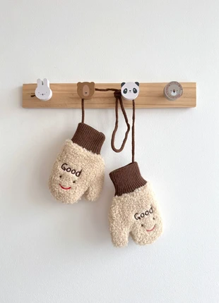 NEW Warm lamb fleece baby mittens with string 2-4y.o, brand: AKARI Kids, condition: Very good, size: 24-36 months / 92 cm, £10.00, £11.10 includes Buyer Protection Pro