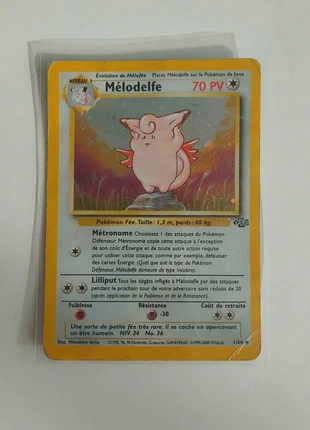 Mélodelfe 1/64 JU1 holo rare Jungle 1999 2000 wizard, marca: Pokémon, estado: Muito bom, €17.00, €18.55 inclui Proteção do Comprador