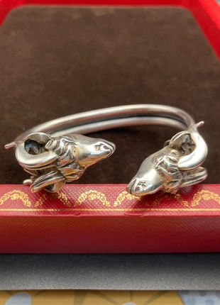 Gros bracelet ancien a têtes de béliers en argent massif Têtes de, marque: Argent, état: Très bon état, 150,00 €, 158,20 € Protection acheteurs (Pro) incluse