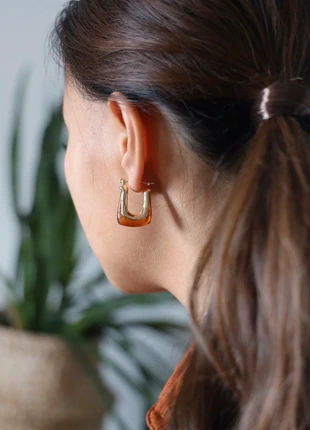 Boucles d’oreilles bohème dorées & ambre, merk: Vintage Dressing, staat: Heel goed, € 18,00, € 19,60 inclusief Kopersbescherming