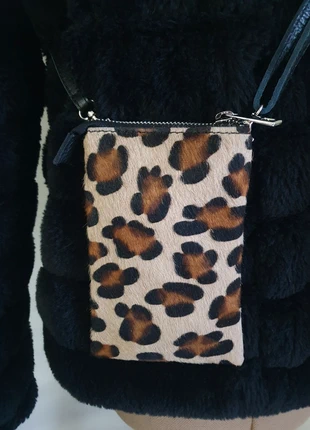 Sac/pochette en cuir motif Léopard, état: Neuf sans étiquette, 20,00 €, 21,70 € Protection acheteurs incluse