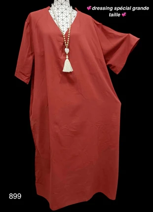 Robe longue brique grande taille 56 avec poches – coupe ample décontractée toutes saisons, marke: Mylène, zustand: Neu, größe: 8XL / 56 / 28, 21,46 €, 23,23 € beinhaltet Vinted-Käuferschutz Pro