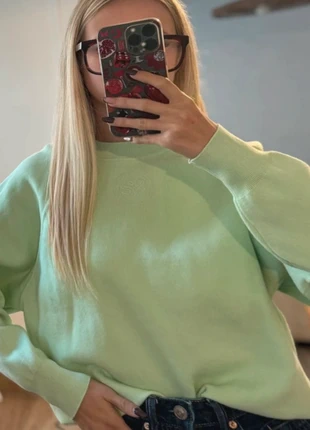 Sweat Sandro vert  coupe droite casual, taille S peut convenir à du xs, brand: Sandro, condition: Very good, size: S / 36 / 8, €55.00, €58.45 includes Buyer Protection