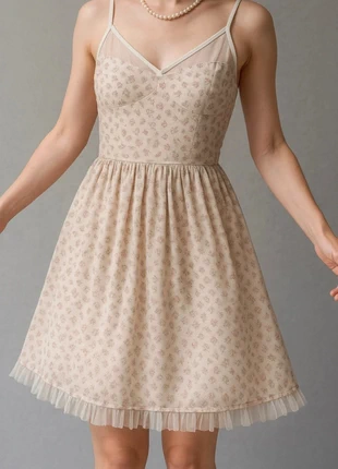 Robe Sandro Bohème Chic Fleurie Évasée | Délicate Dentelle Tulle | Taille 3, brand: Sandro, condition: Very good, size: M / 38 / 10, €34.00, €36.40 includes Buyer Protection