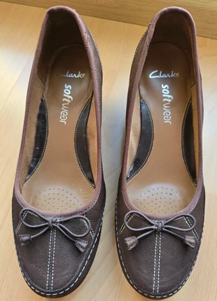 Clraks SoftWear, manoletina mercedita, cuña 5cm, piel, marque: Clarks, état: Neuf sans étiquette, taille: 38.5, 25,00 €, 26,95 € Protection acheteurs incluse