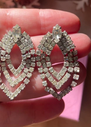Pendientes de strass de los 80, marque: Strass, état: Très bon état, 5,00 €, 5,95 € Protection acheteurs incluse