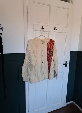 Unique vintage Artefact pure wool australian coogi style button up woolmark cardigan, brand: coogi style, condition: Very good, size: M / UK 12-14, £40.00, £42.70 includes Buyer Protection