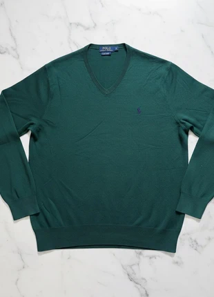 Luxurious Green Ralph Lauren Knit Sweater - Pima Cotton Size Large, marca: Ralph Lauren, estado: Muy bueno, tamaño: L, 34,90 €, 37,35 € Protección al comprador incluida