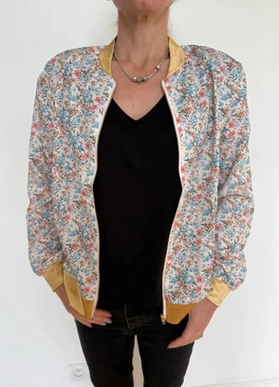 Bomber fleuri femme taille S – imprimé floral - neuf #174, estado: Novo sem etiquetas, tamanho: S / 36 / 8, €20.00, €21.70 inclui Proteção do Comprador