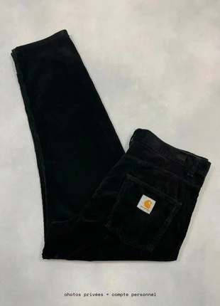 Pantalon Carhartt wip Noir en velours côtelés modèle Newel Pant Corduroy Loose - Taille Xl w36 #895, marque: Carhartt, état: Très bon état, taille: W34 | FR 44, 49,00 €, 52,15 € Protection acheteurs (Pro) incluse
