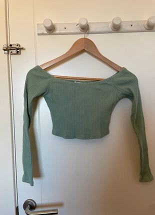 Long sleeve crop top, marke: Okeysi, zustand: Sehr gut, größe: S / 36 / 8, 7,00 €, 8,05 € inklusive Vinted-Käuferschutz