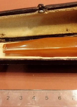 Vintage jaren '20 sigarettenhouder: 'Cherry amber' look & originele etui, état: Bon état, 15,00 €, 16,45 € Protection acheteurs incluse