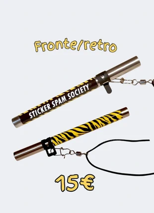 Portachiavi giallo zebrato, marque: sticker spam Society, état: Neuf sans étiquette, 15,00 €, 16,45 € Protection acheteurs incluse